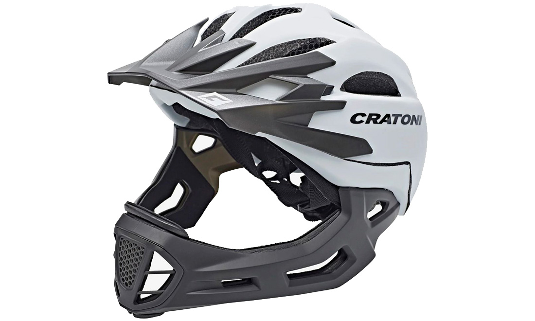 Фотография Шлем для велосипедиста Cratoni C-Maniac  размер S/M (52-56 см)  Бело-черный