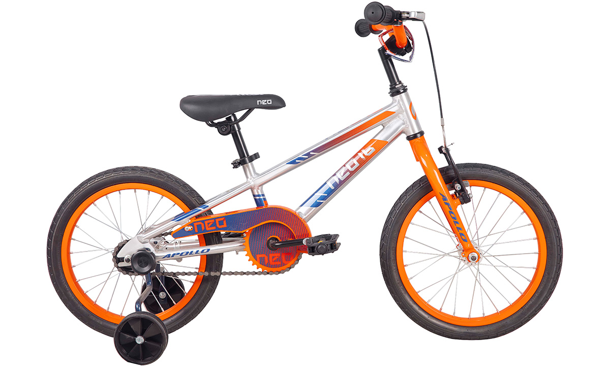 Велосипед детский Apollo NEO boys 16" 2021 Серо-оранжевый