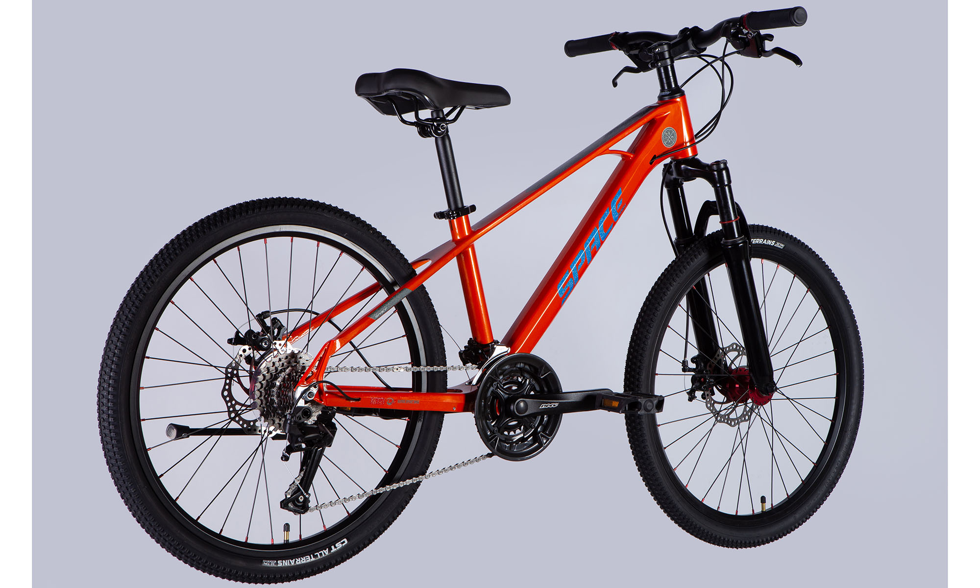 Велосипед SPACE KID SKYLINE DD FR 24", размер XS, рама 13", год 2025, оранжевый 2