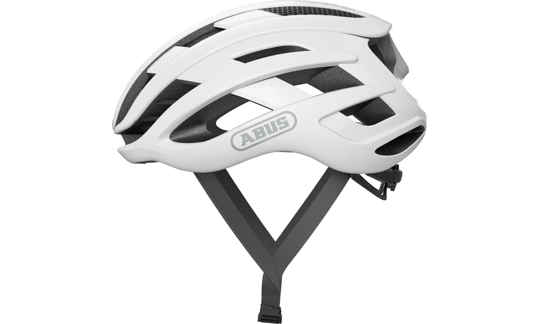 Велошлем спортивный ABUS AIRBREAKER polar white matt, размер L (59-61 см), белый 