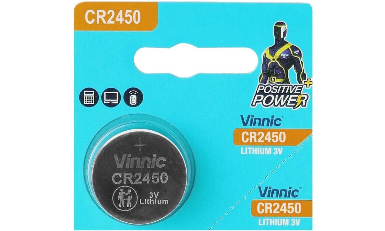 Батарейка Vinnic CR2450 литиевая 