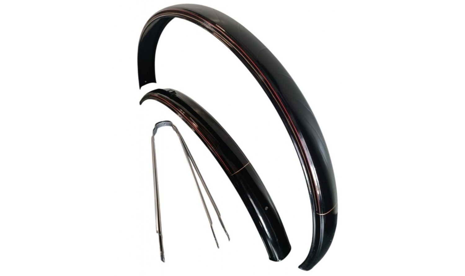 Крылья 28" CT пара, сталь черные 