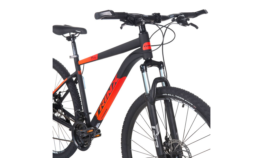 Велосипед Trinx M116 Pro 29" розмір XL рама 21 2022 Matt-Black-Red-Orang 4