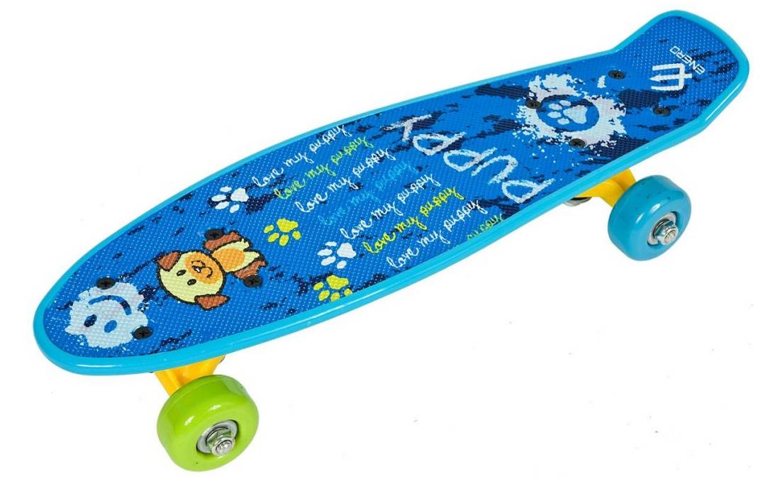 Пенниборд Enero Mini Puppy пластиковый 42см синий 4