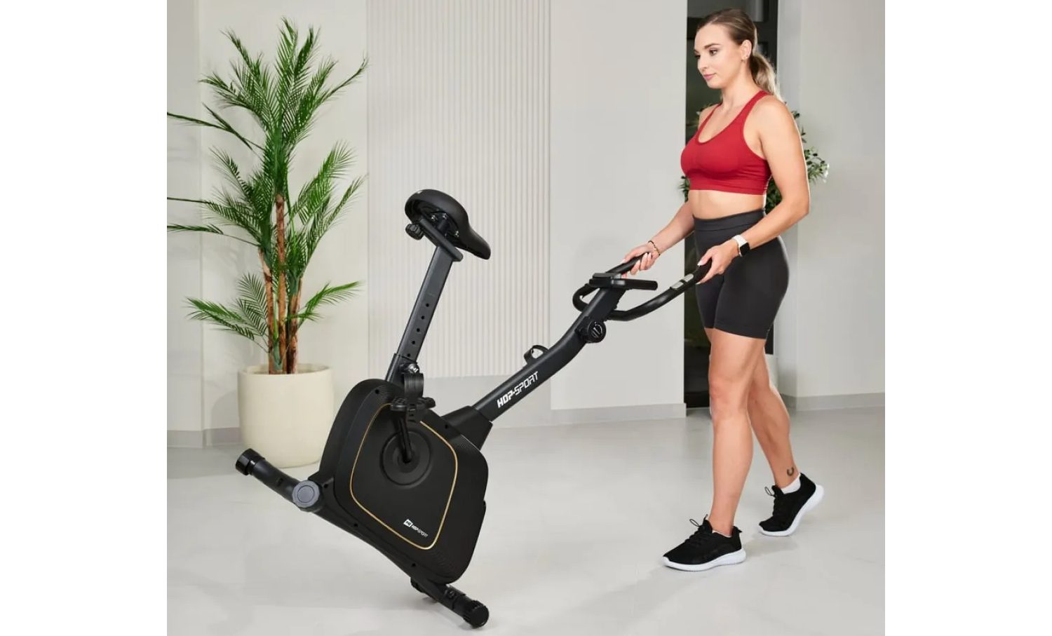 Велотренажер Hop-Sport HS-3000H Nexon магнитный черный 5