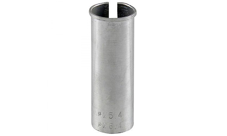 Фотография Адаптер для подседельной трубы с 27,2 мм на 28,6 мм, серебристый  