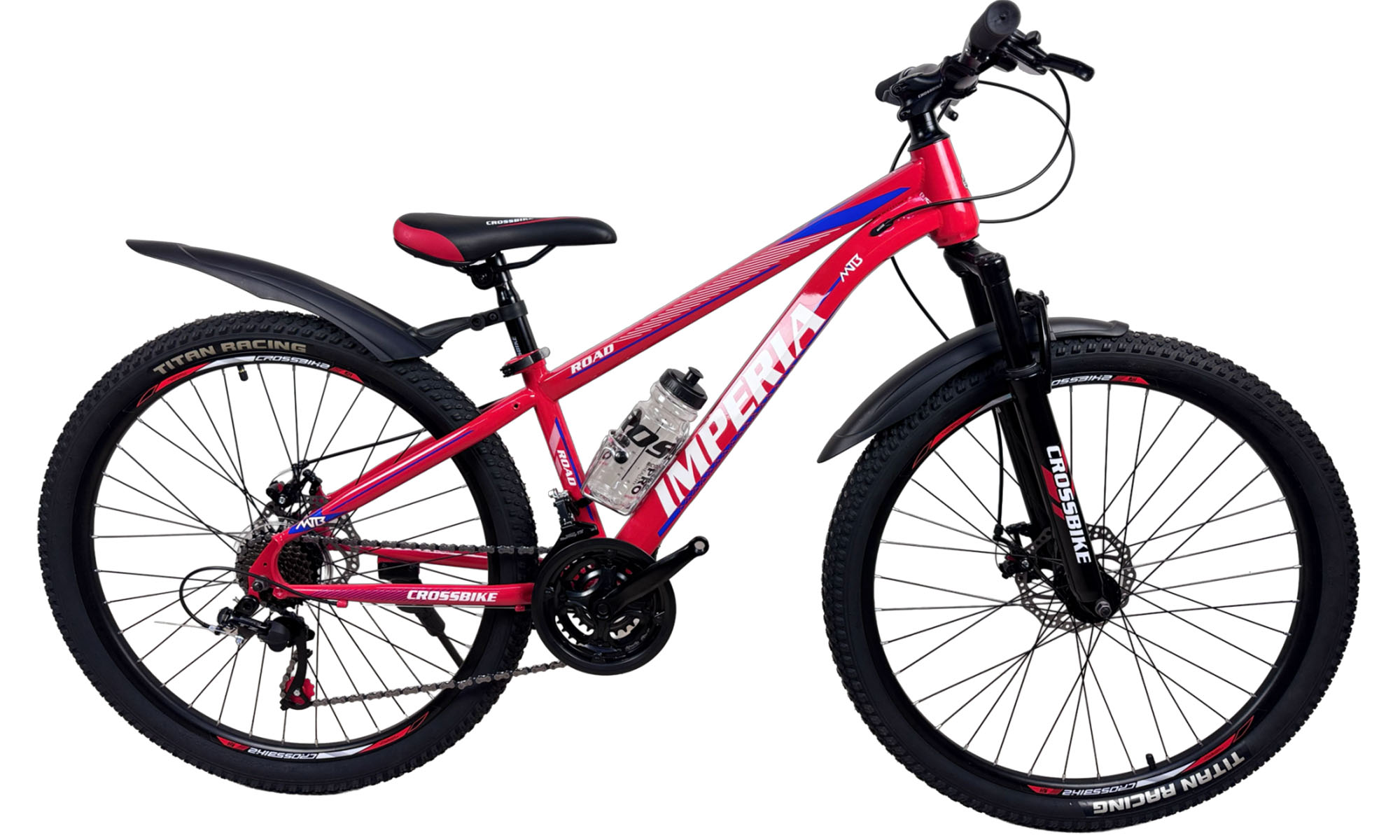 Велосипед CrossBike Imperia 26", размер XS, рама 13", год 2026, Красный 