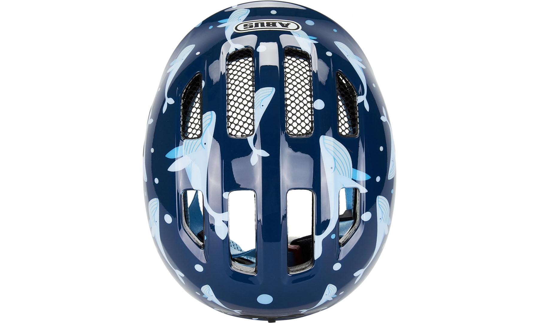 Фотографія Велошолом дитячий ABUS SMILEY 3.0 Blue Whale розмір M (50-55 см), синій кит 4