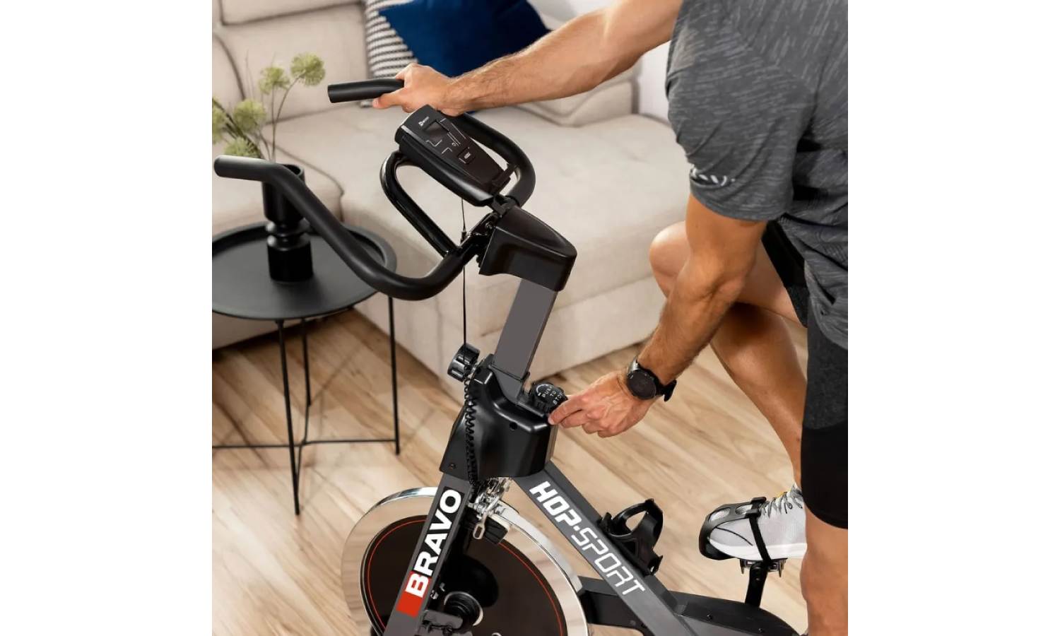 Спінбайк Hop-Sport HS-045IC Bravo чорний 10