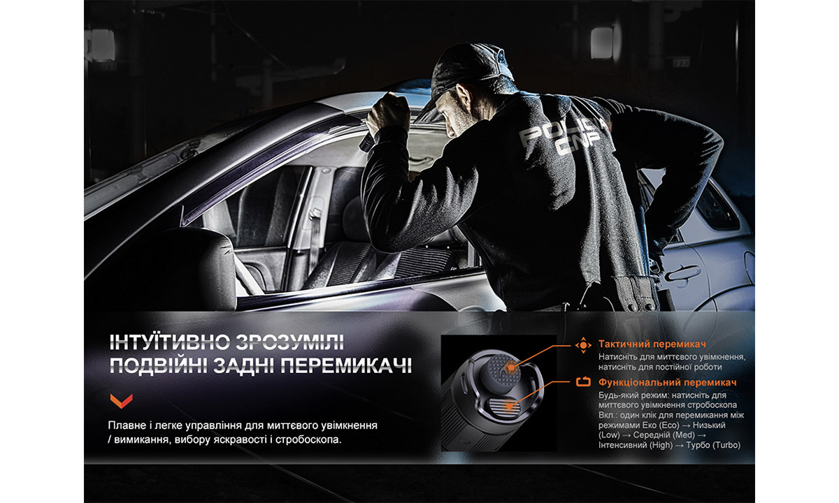 Фонарь тактический аккумуляторный Fenix PD35R 6