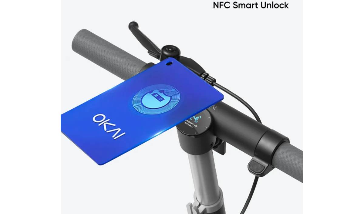 Электросамокат OKAI ES10-NEON Lite 9" 300(600)W, 7.8Ah, NFC, App, черный 3