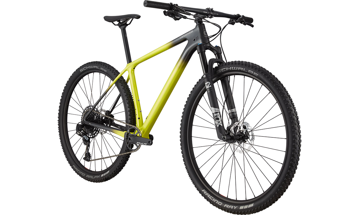 Фотографія Велосипед Cannondale F-SI Carbon 5 29" 2021, розмір XL, Салатово-чорний 2