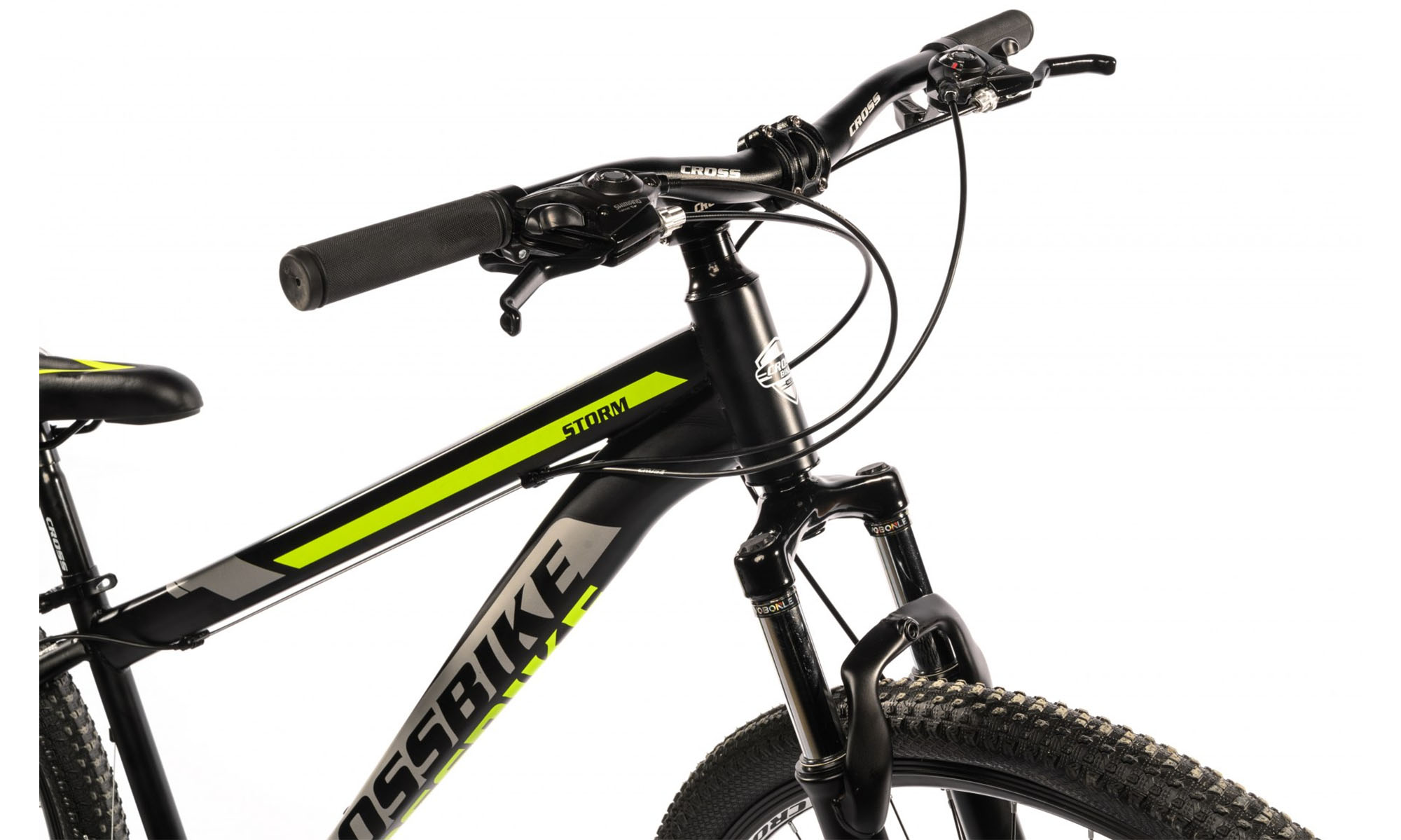 Велосипед CrossBike Storm 27,5", размер M, рама 17", 2022, Чёрный-Жёлтый 4