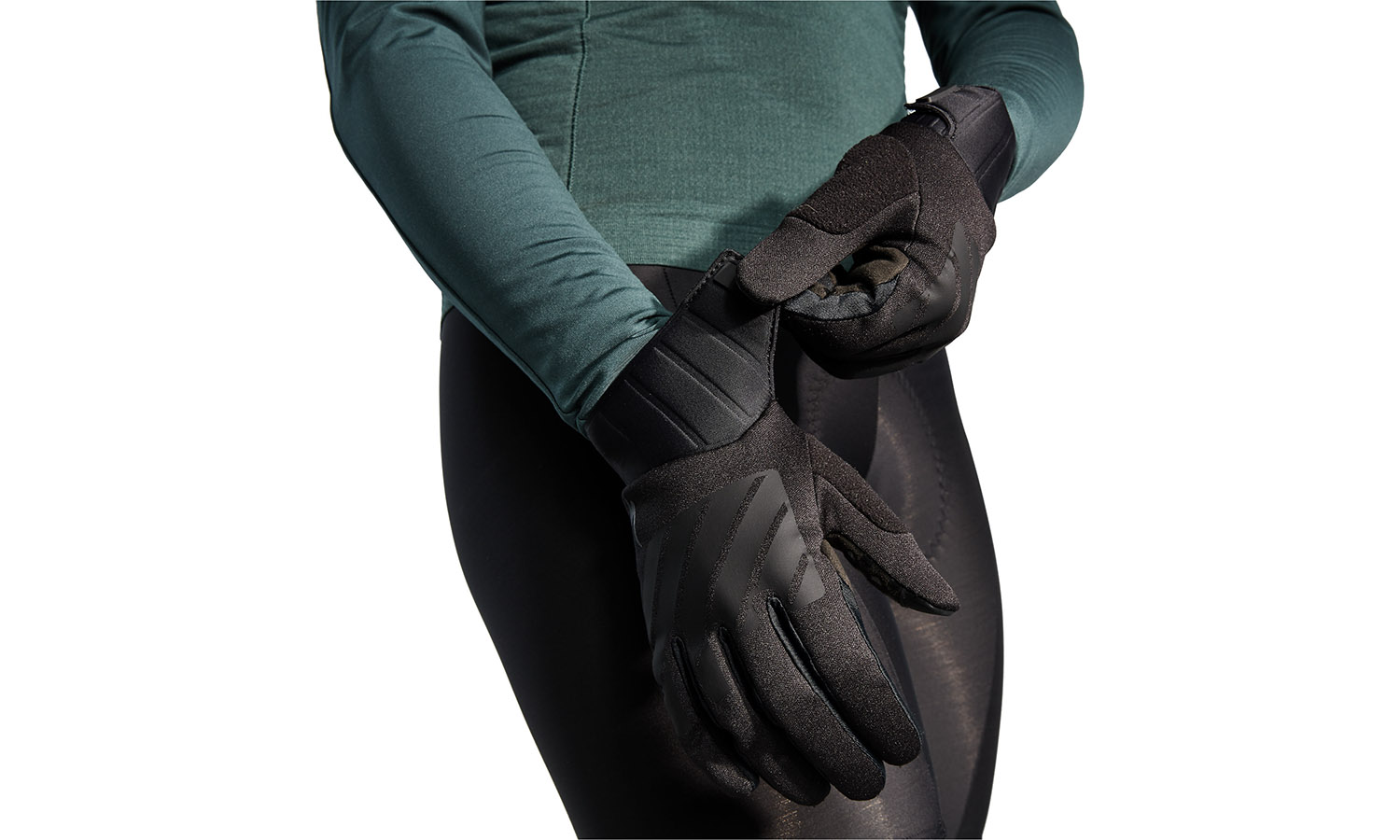 Фотография Велоперчатки женские Specialized SOFTSHELL THERMAL GLOVE WMN черные, размер S (67221-4402) 