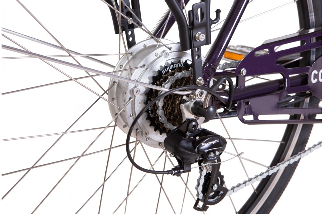 Електровелосипед Dorozhnik CORAL 28" рама L 350Вт, 12.5Ач (2022) Фіолетовий 5 Електровелосипед Dorozhnik CORAL 28" рама L 350Вт, 12.5Ач (2022) Фіолетовий 5