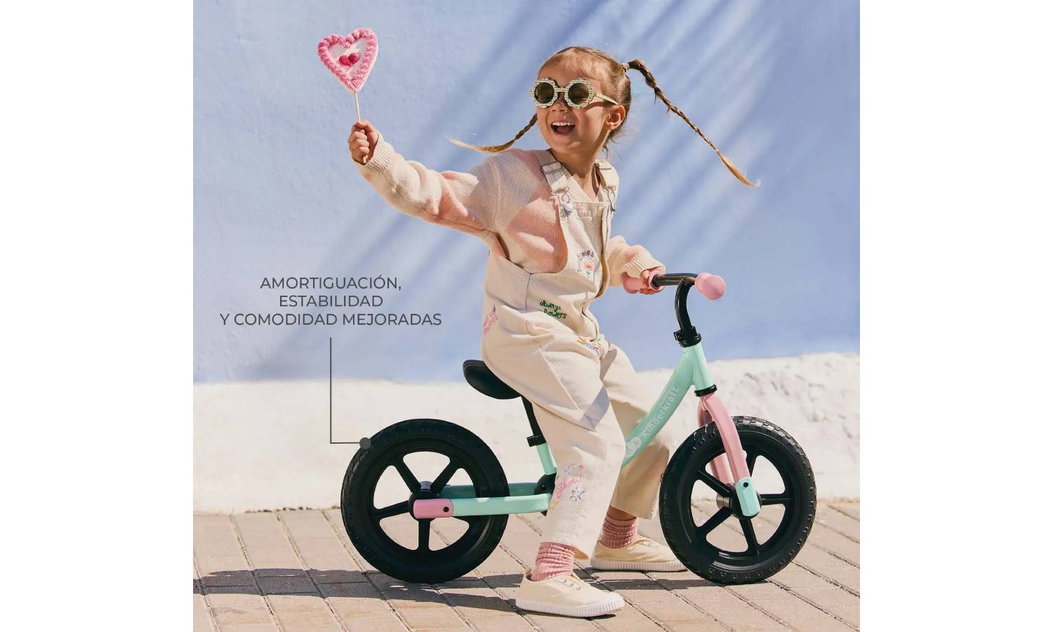 Беговел Kinderkraft 2Way Next мятно-розовый 4