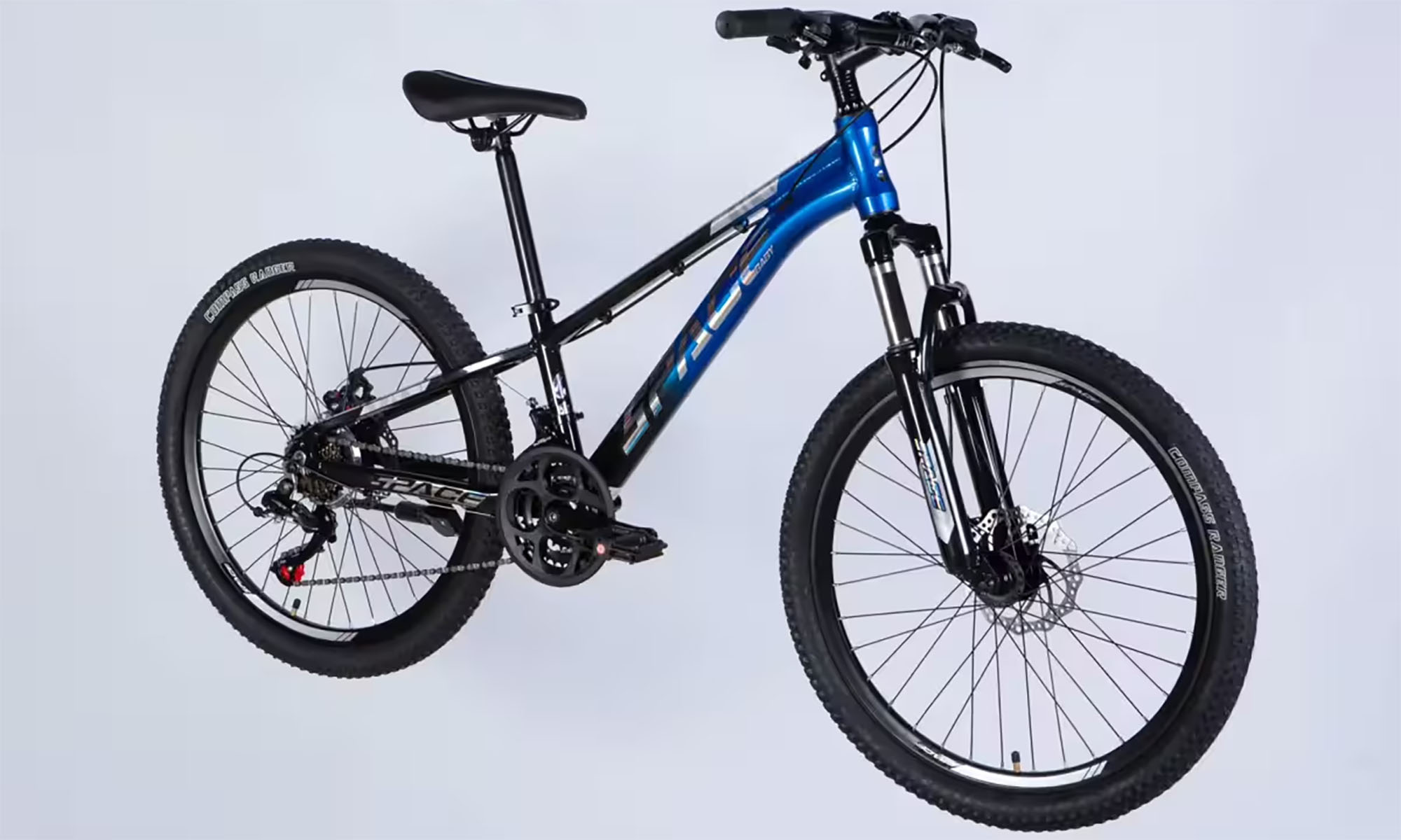 Велосипед SPACE PHAETON DD FR 24", размер XXS, рама 11", год 2026, черно-синий 4