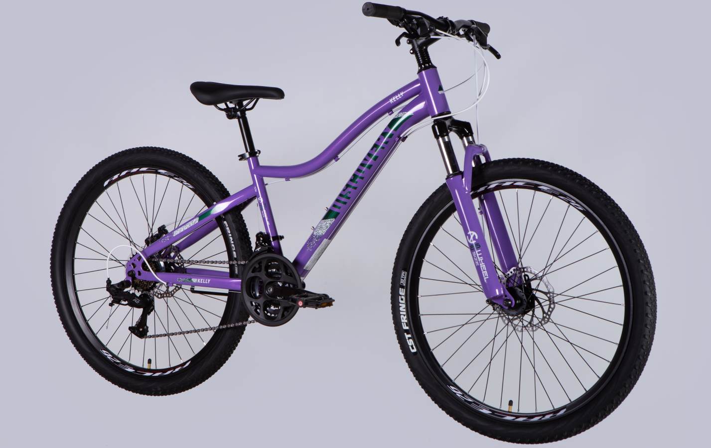 Велосипед Discovery KELLY DD FR 26", размер XS, рама 14", 2025, фиолетовый  4