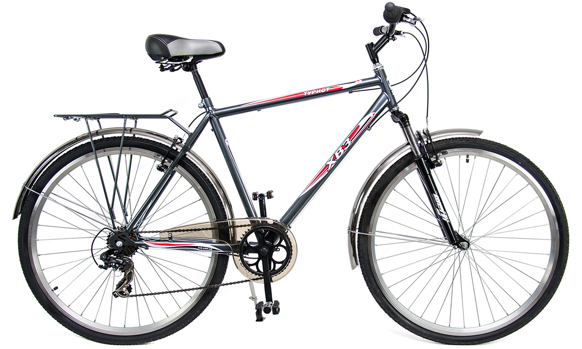 Фотография Велосипед для туризма 28" ХВЗ Турист 287 WDA (2020), рама L, Серый 7
