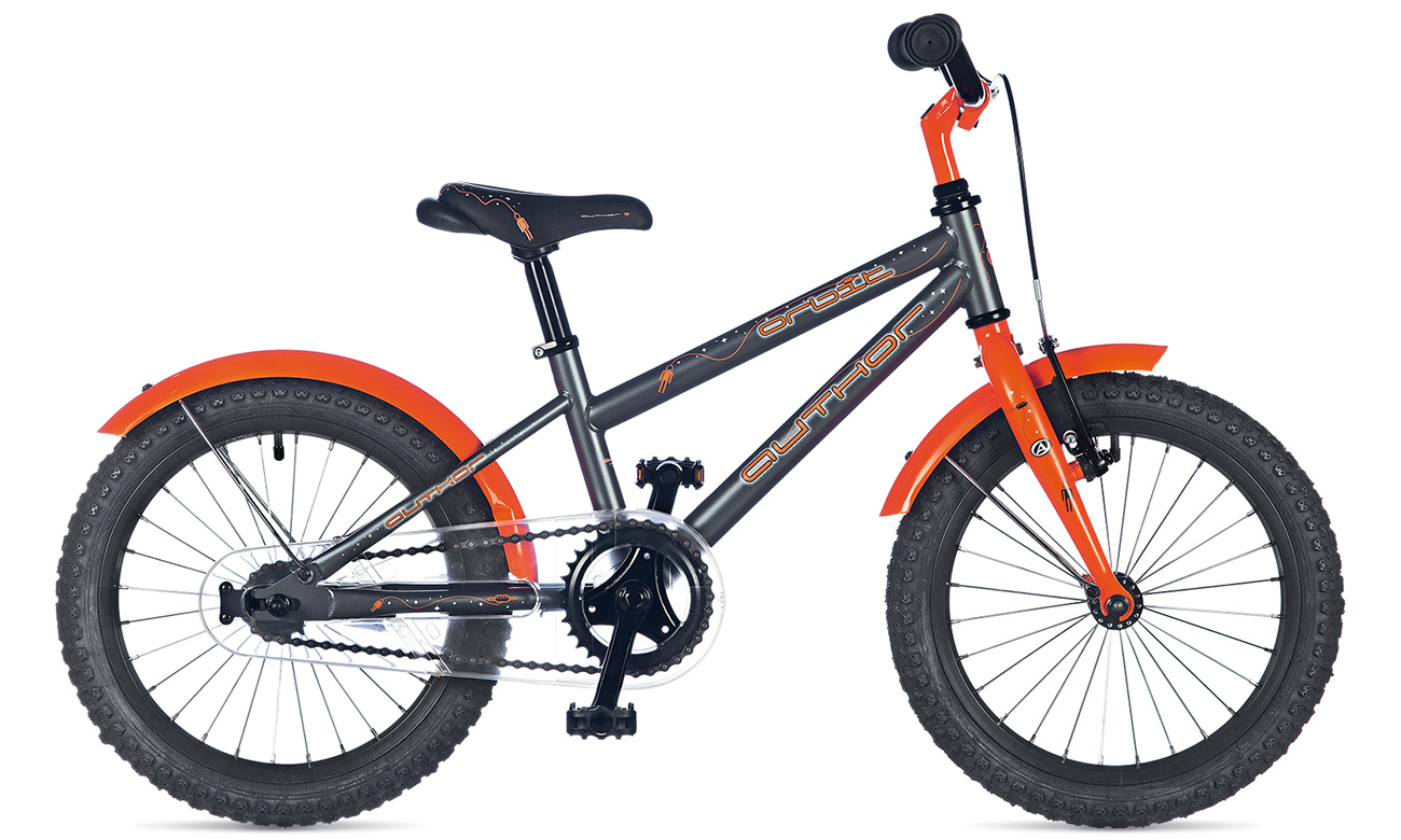 Фотография Велосипед AUTHOR Orbit II 16" (2018) 2018 Серо-оранжевый