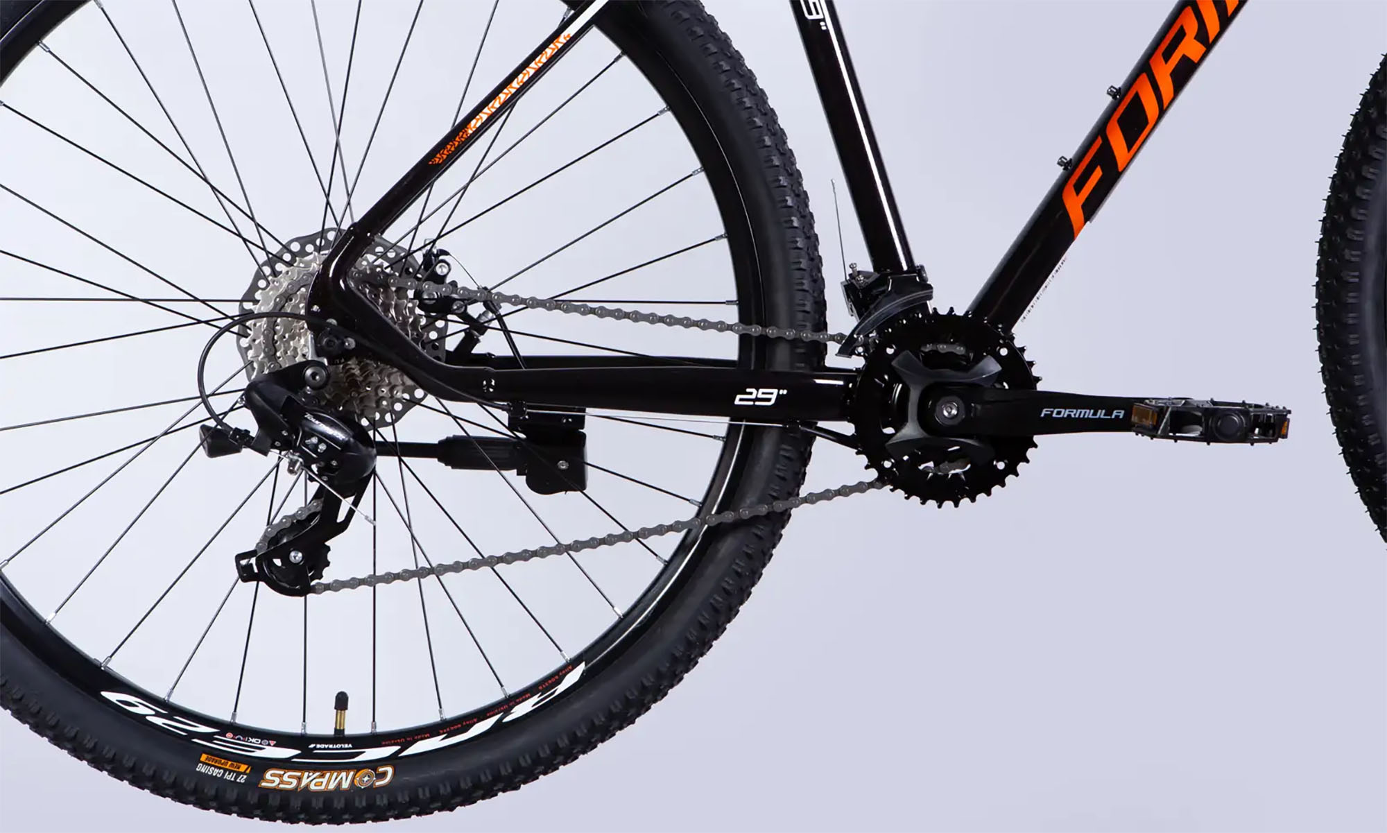 Велосипед Formula THOR DD CS 29", размер XL рама-21", год 2026, медно-черный с оранжевым 2
