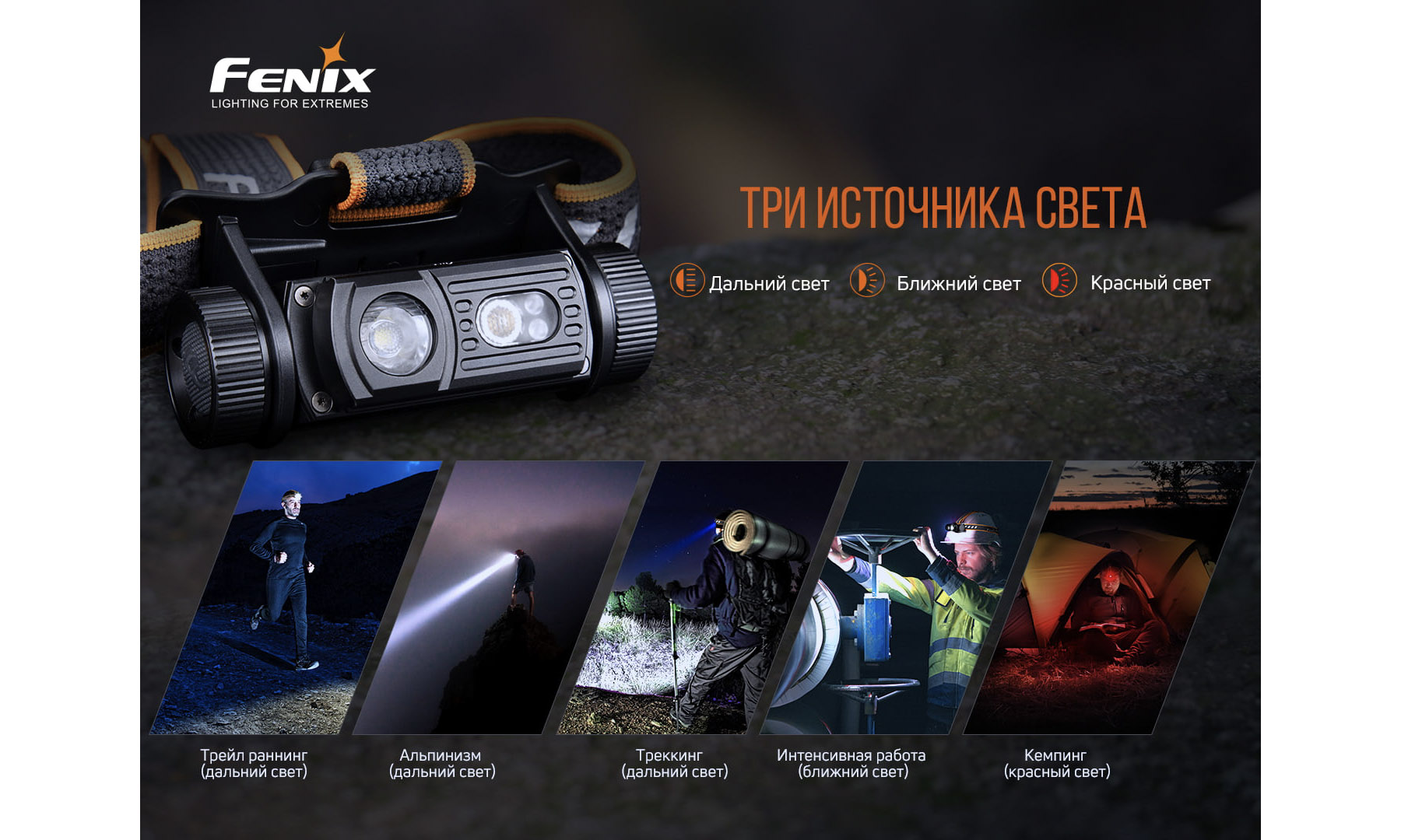 Фонарь налобный Fenix HM60R 6 Фонарь налобный Fenix HM60R 6