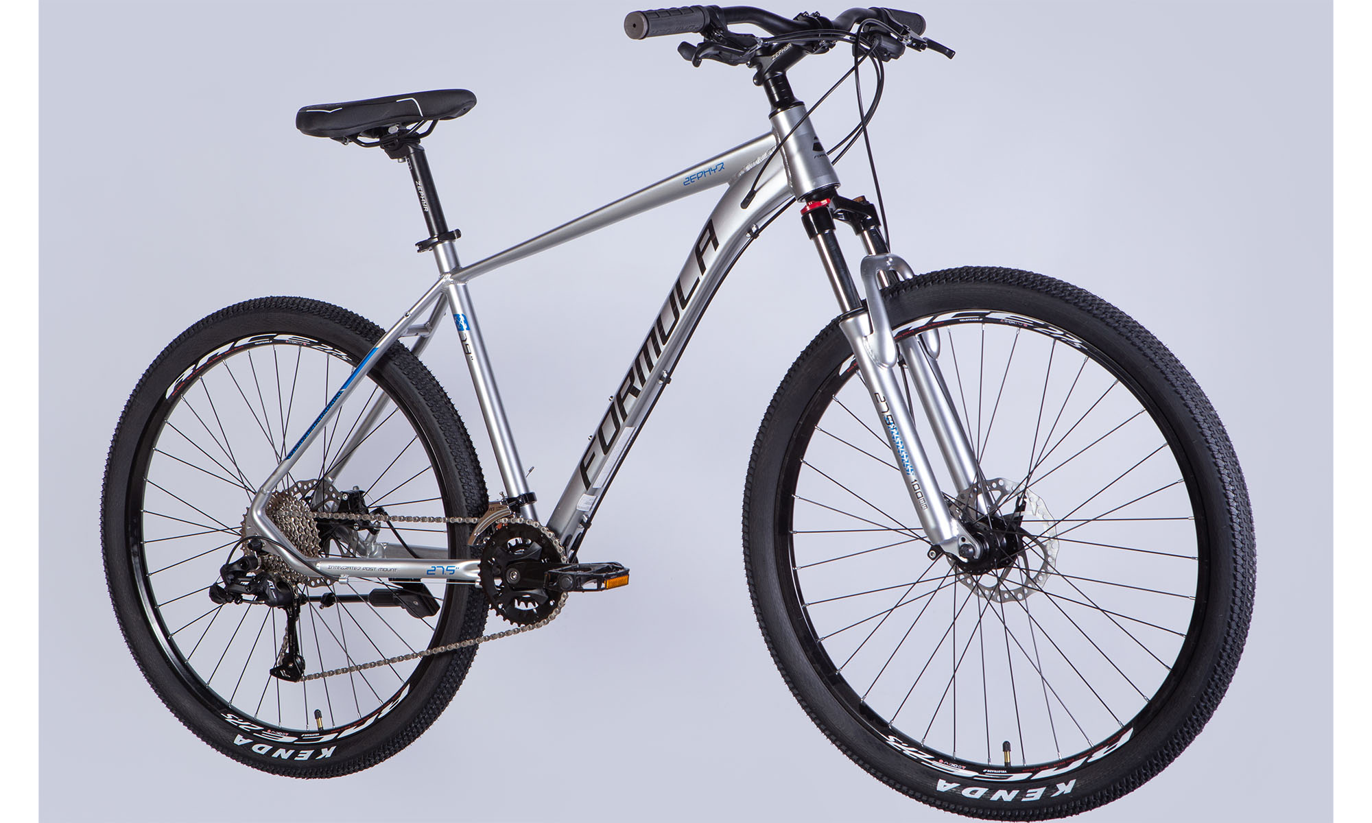 Фотографія Велосипед Formula ZEPHYR 2.0 DD CS 27,5", размер L, рама 19", 2025, серебристый 4