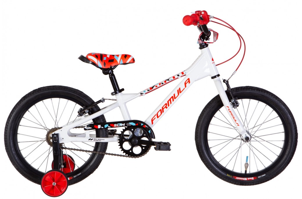Велосипед Formula SLIM 18" рама 9" (2022) Бело-красный