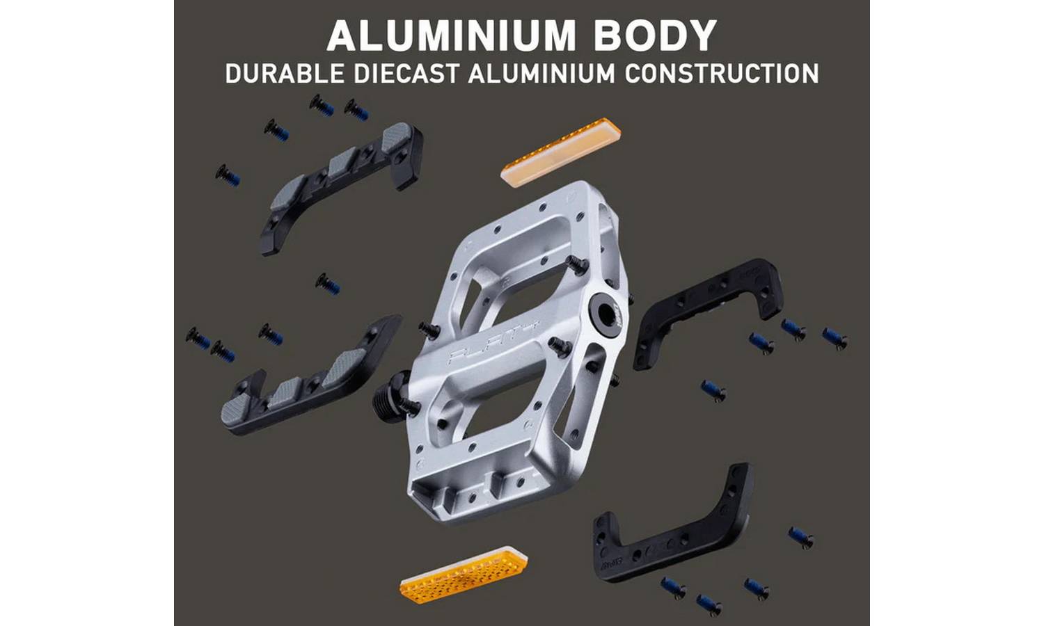 Педали DMR Pedal Flat4 Grey 5 Педали DMR Pedal Flat4 Grey 5