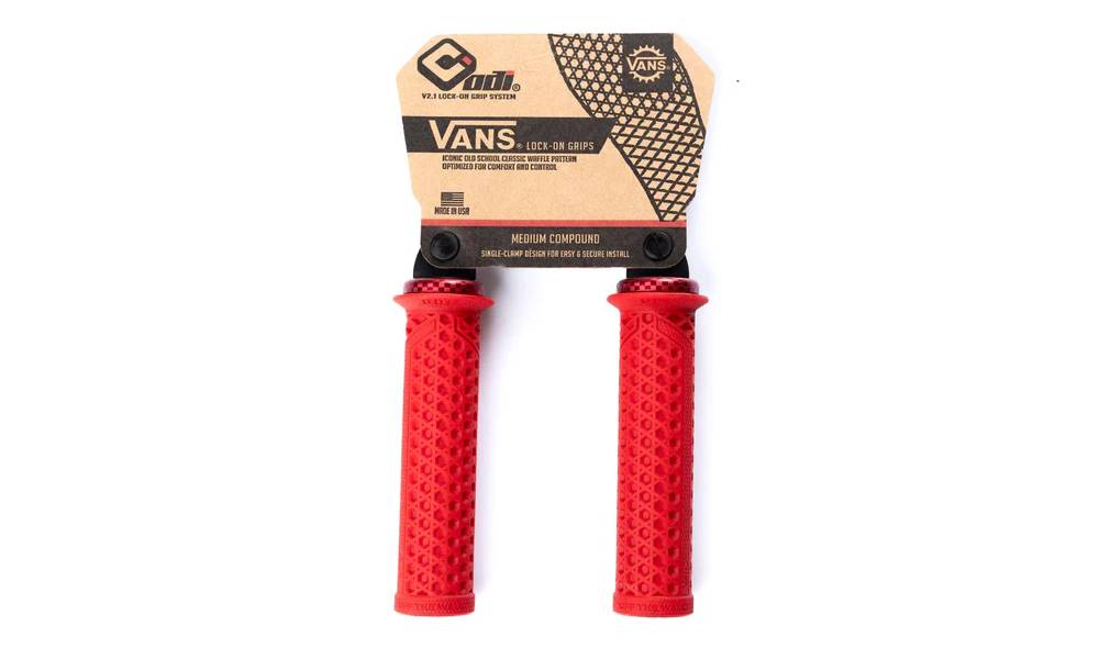 Гріпси ODI Vans v2.1 Lock-On MTB Closed End Red Checker 3