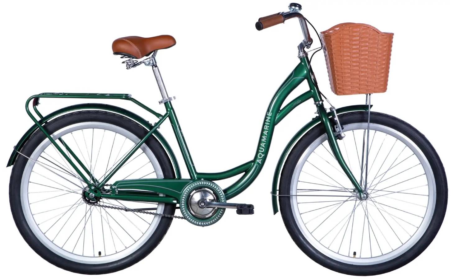 Фотография Велосипед Dorozhnik AQUAMARINE 28" размер L рама 19 2024 Зеленый