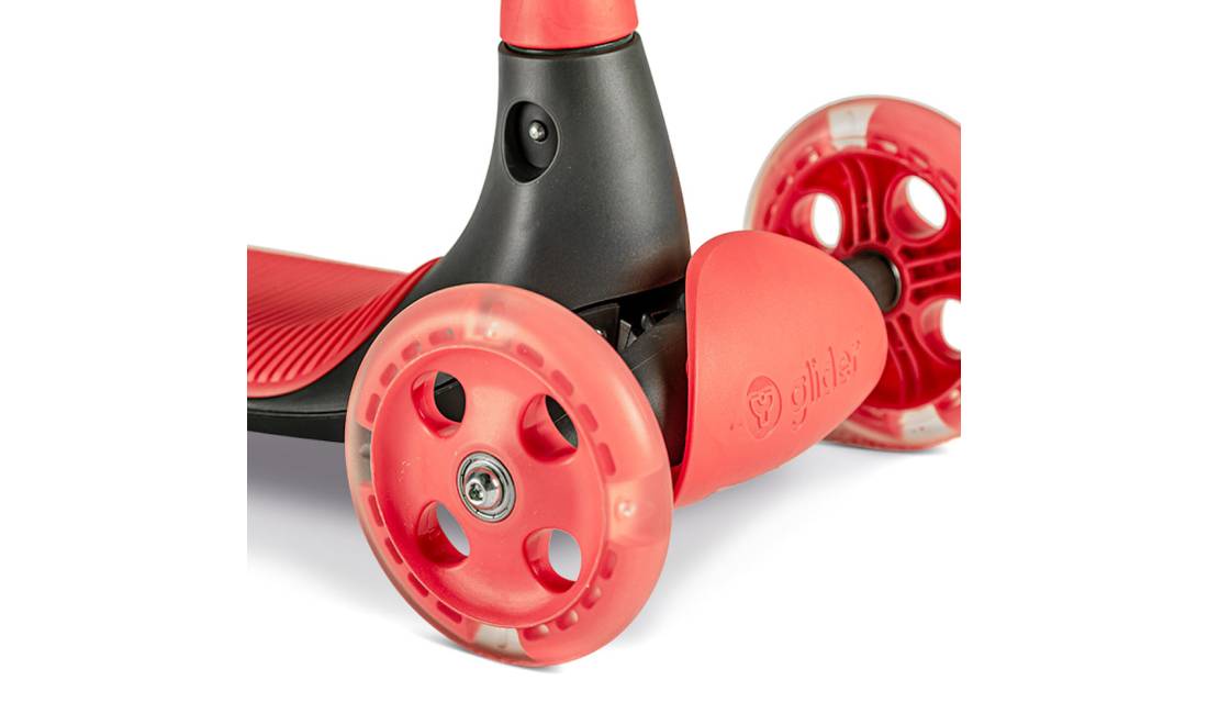 Самокат YVolution YGlider KIWI красный 4 Самокат YVolution YGlider KIWI красный 4