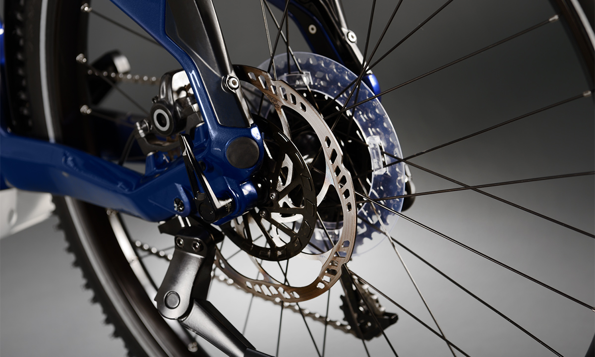 Фотография Электровелосипед Haibike XDURO Adventr 5.0 27,5" (2020) 2020 Бело-синий 8
