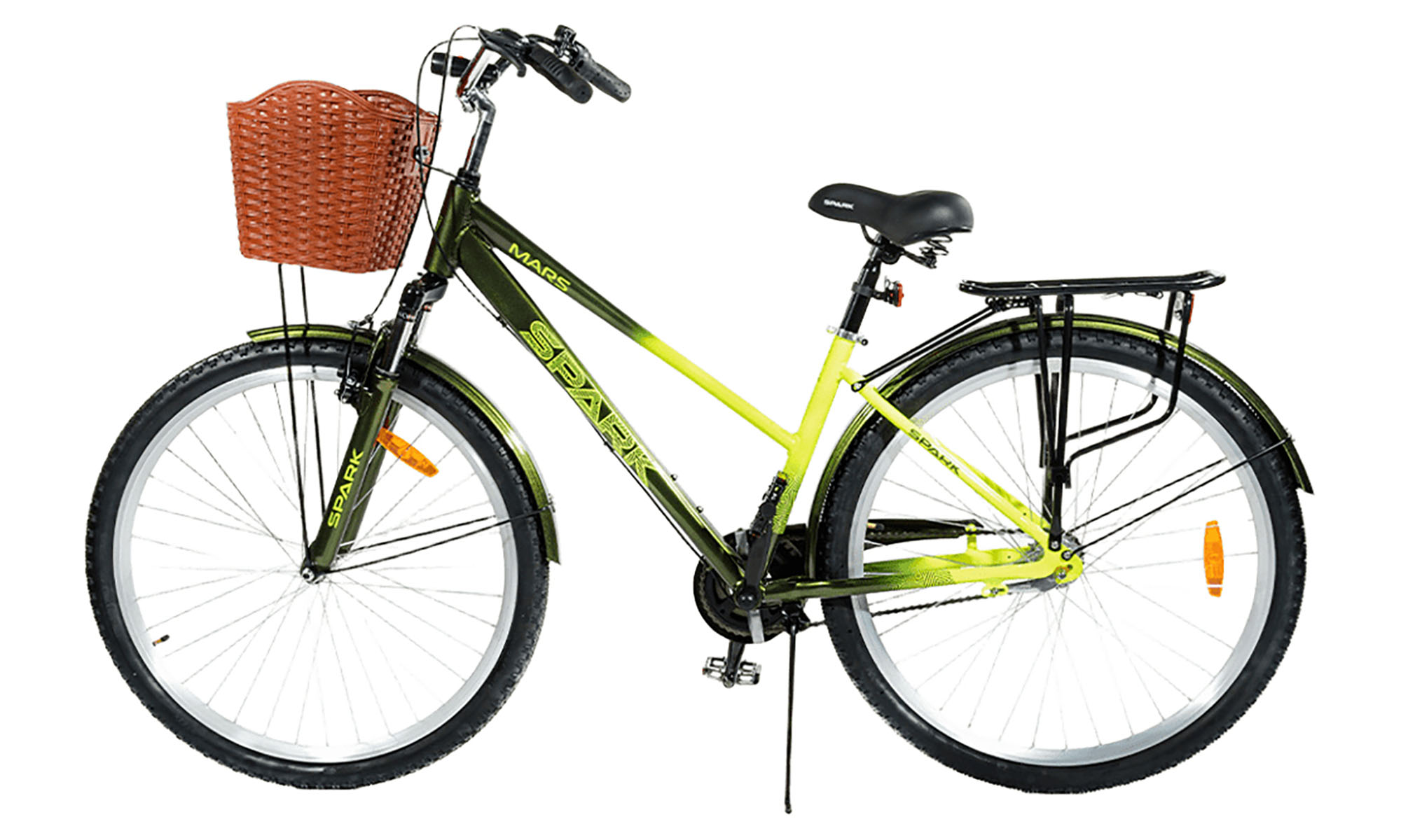 Велосипед SPARK PLANET-3 MARS 28", размер M, рама 17", год 2025, черно-желтый 2