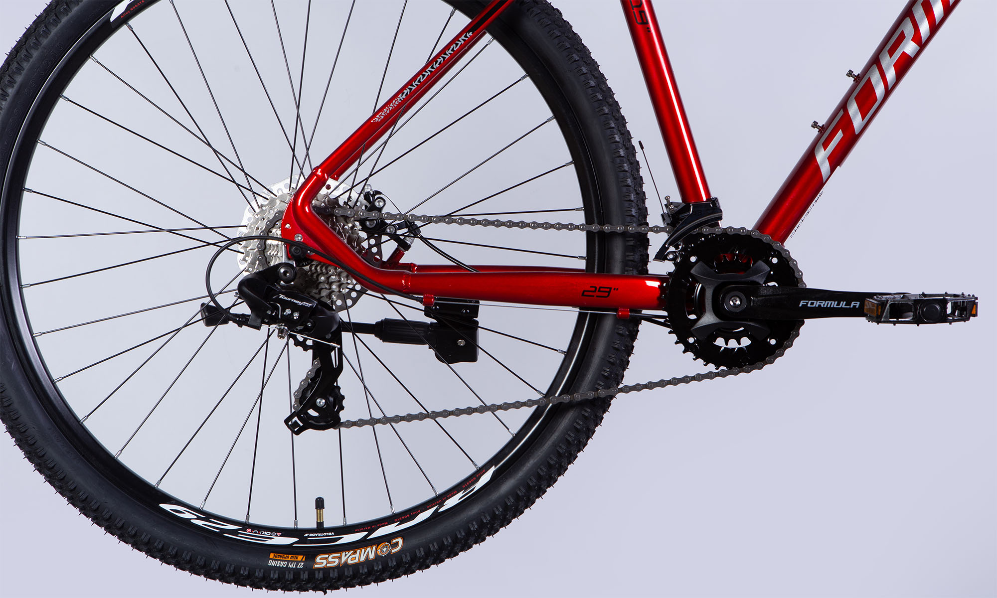 Велосипед Formula THOR DD CS 29", розмір L, рама-19", 2025, червоно-сріблястий 3 Велосипед Formula THOR DD CS 29", розмір L, рама-19", 2025, червоно-сріблястий 3