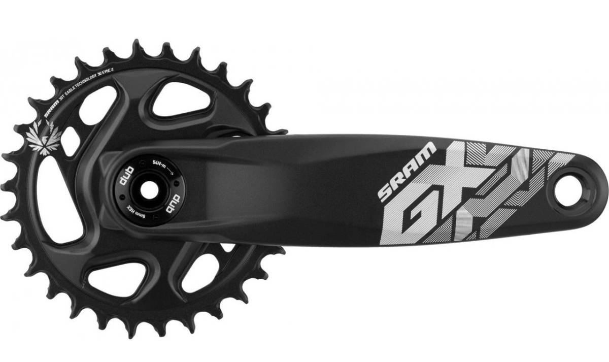 Фотография Шатуны SRAM Crank GX Eagle Fat Bike 4" DUB 12ск 175 Direct Mount Звезда 30t X-SYNC 2 Black