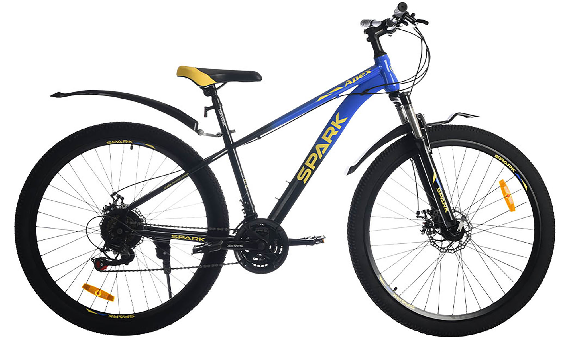 Велосипед SPARK APEX 27,5", розмір S, рама 15", рік 2026, синій з чорним 