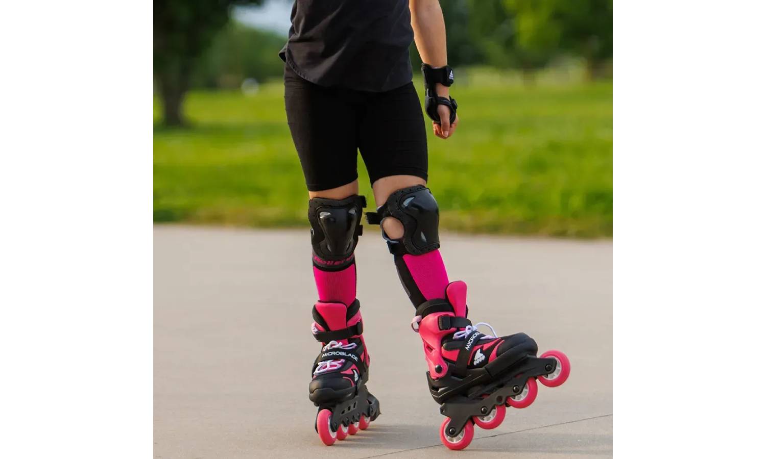 Ролики Rollerblade Microblade Combo black-pink 36.5-40.5 4 Ролики Rollerblade Microblade Combo black-pink 36.5-40.5 4
