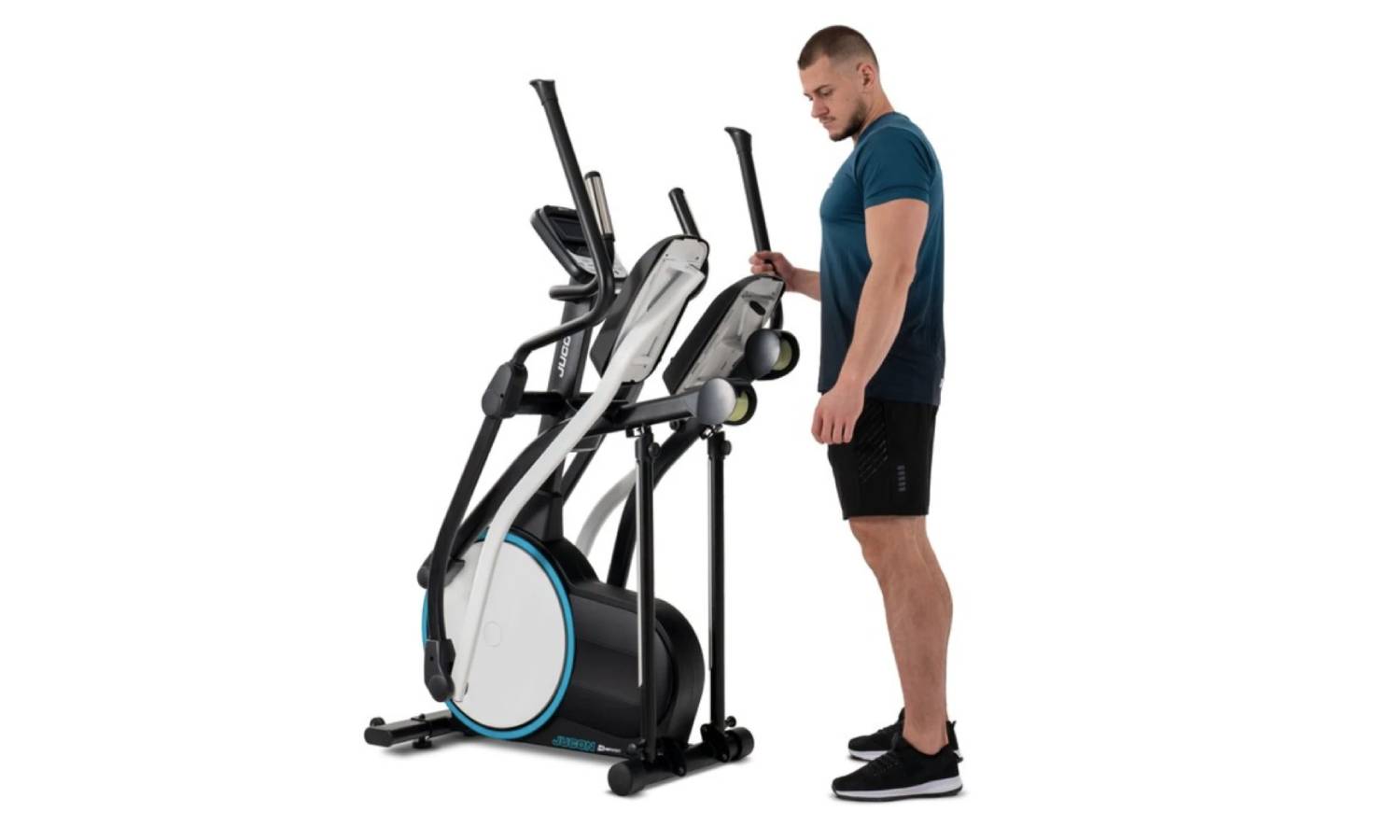 Орбітрек Hop-Sport HS-250CF Jucon чорно-біло-блакитний + мат 5
