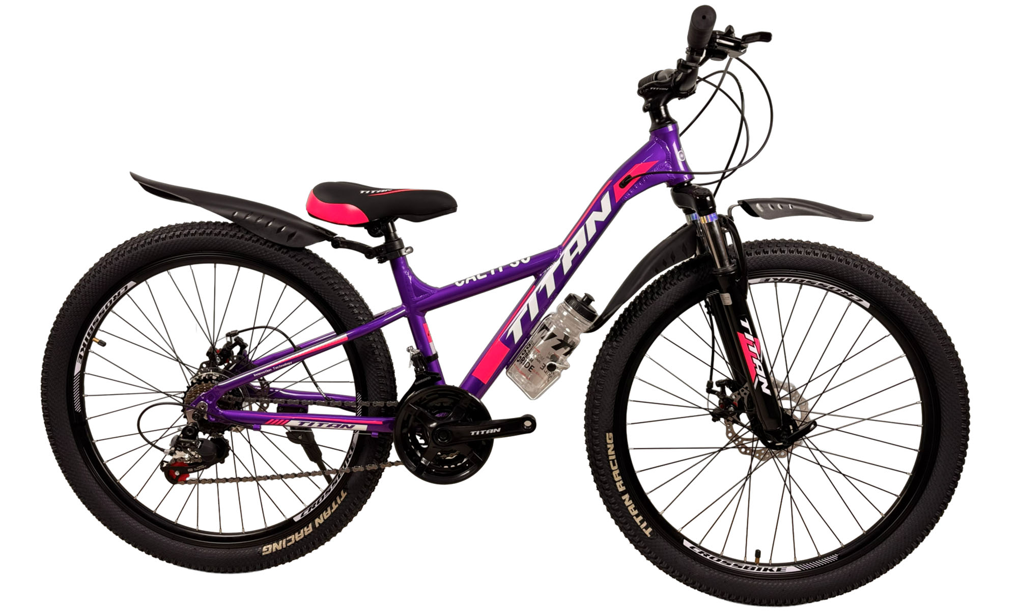 Велосипед Titan CALYPSO 26", размер XS, рама 13", год 2023, Фиолетовый 