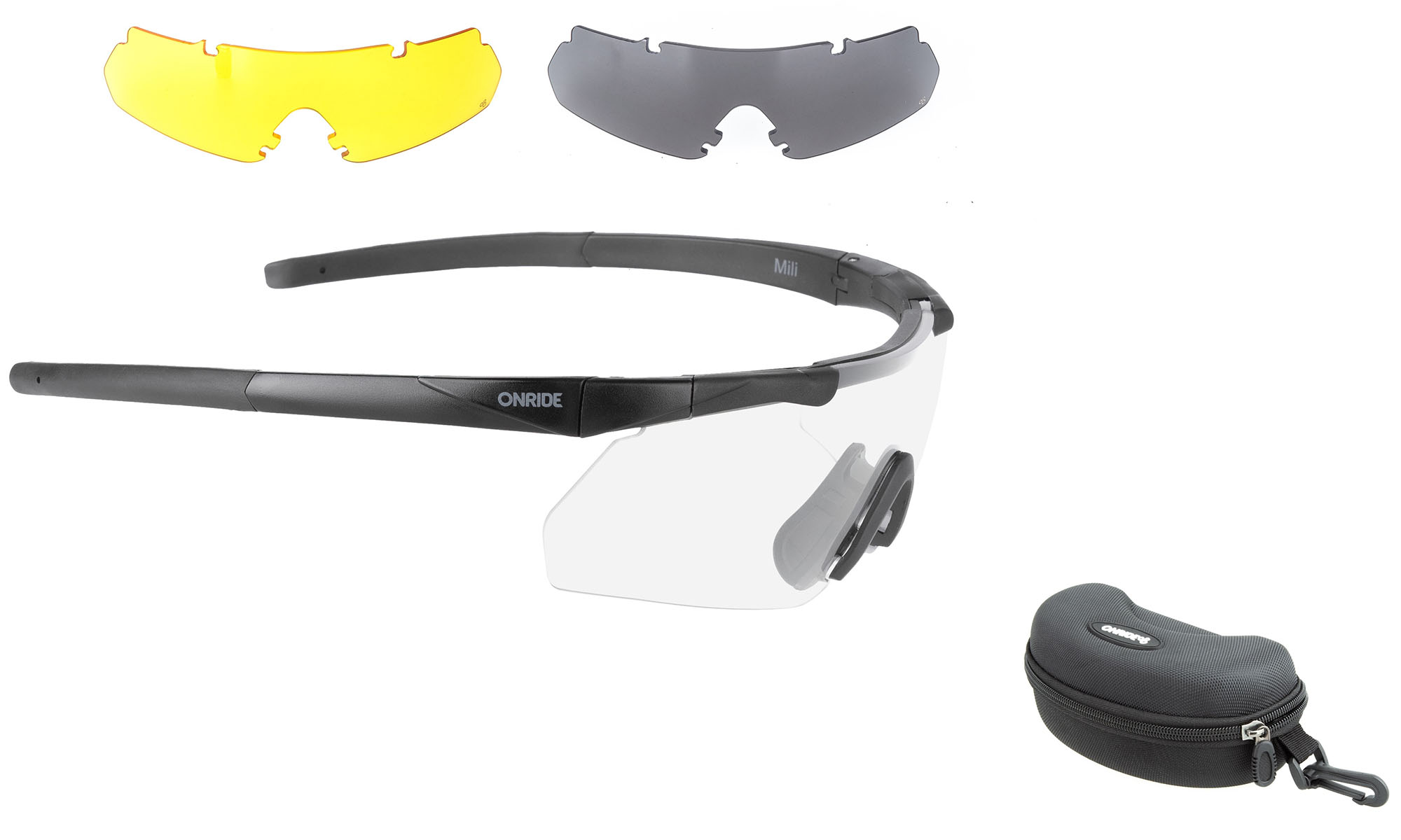 Очки ONRIDE CL Mili ANSI Z87.1, MIL-PRF-31013 с линзой дымчатой кат. 3 (17%), сменные линзы 2