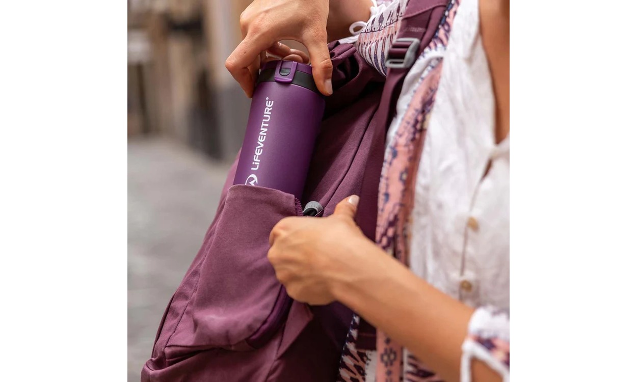 Термокухоль Lifeventure Flip-Top Thermal Mug purple 3 Термокухоль Lifeventure Flip-Top Thermal Mug purple 3