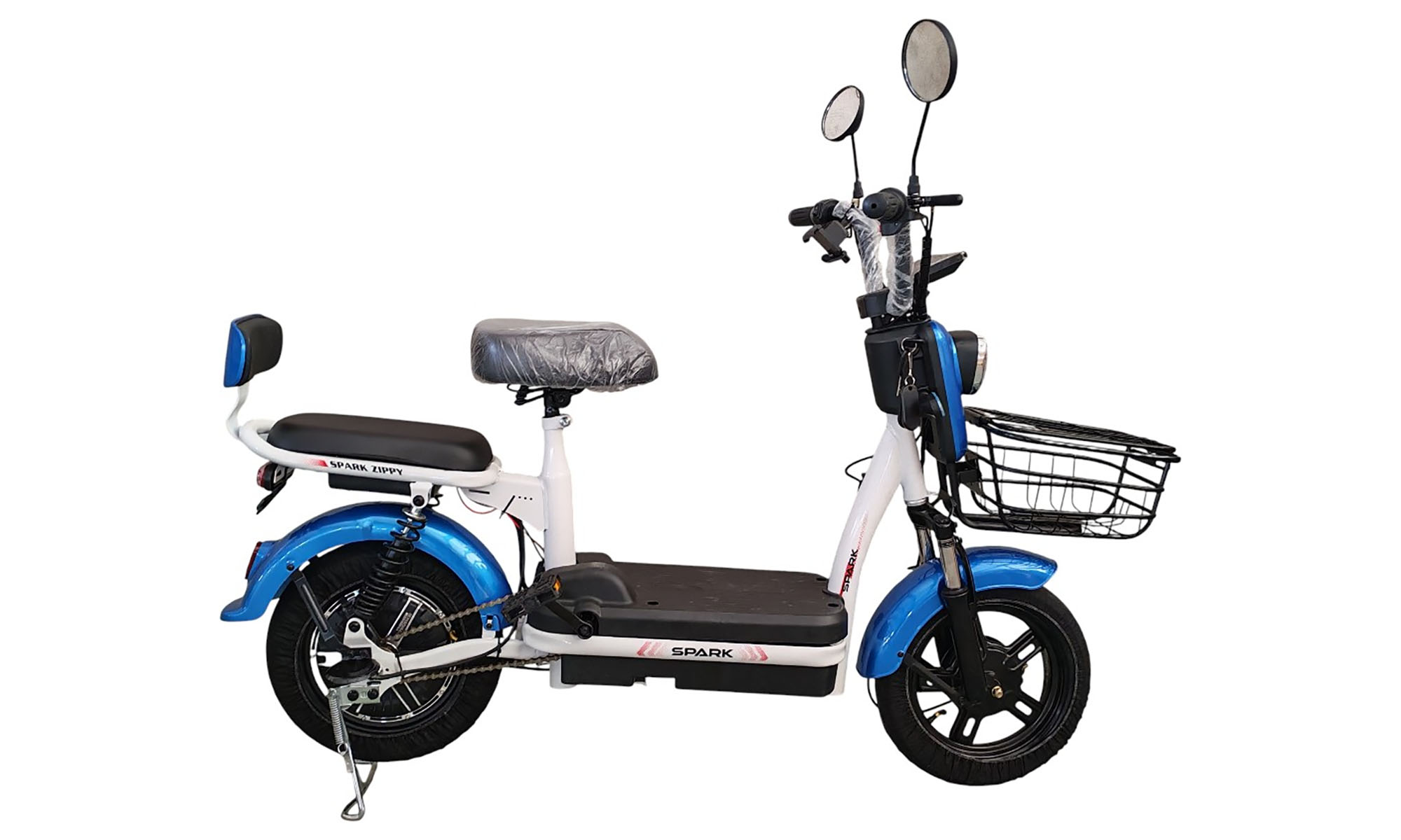 Велосипед с электромотором SPARK ZIPPY 14", 48V/400W/12Ah, год 2026, Синий 