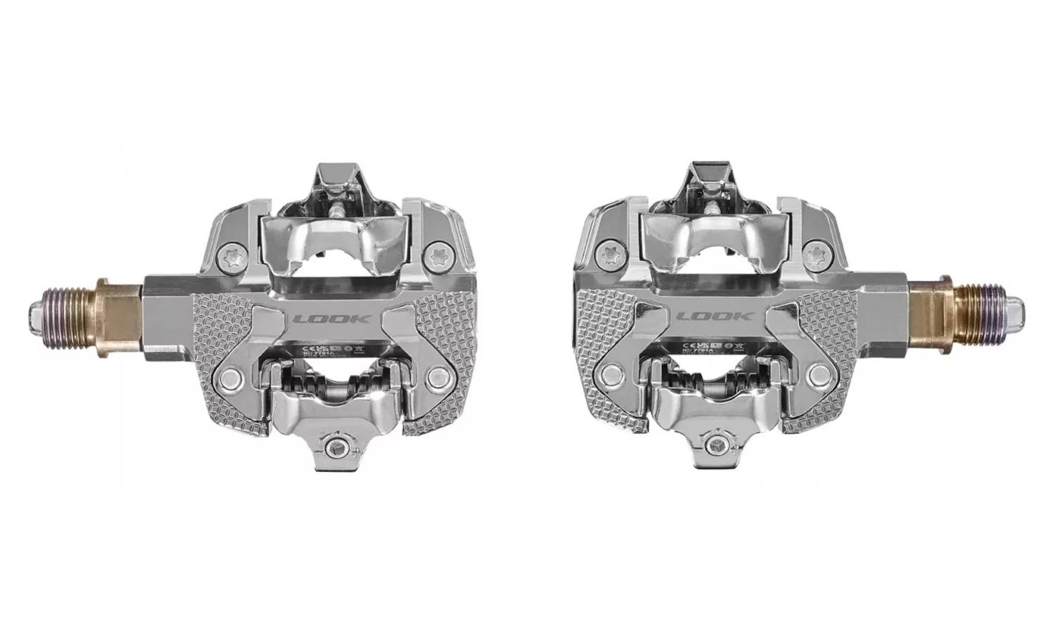 Педалі Look X-TRACK POWER DUAL алюміній, сріблясті 2 Педалі Look X-TRACK POWER DUAL алюміній, сріблясті 2