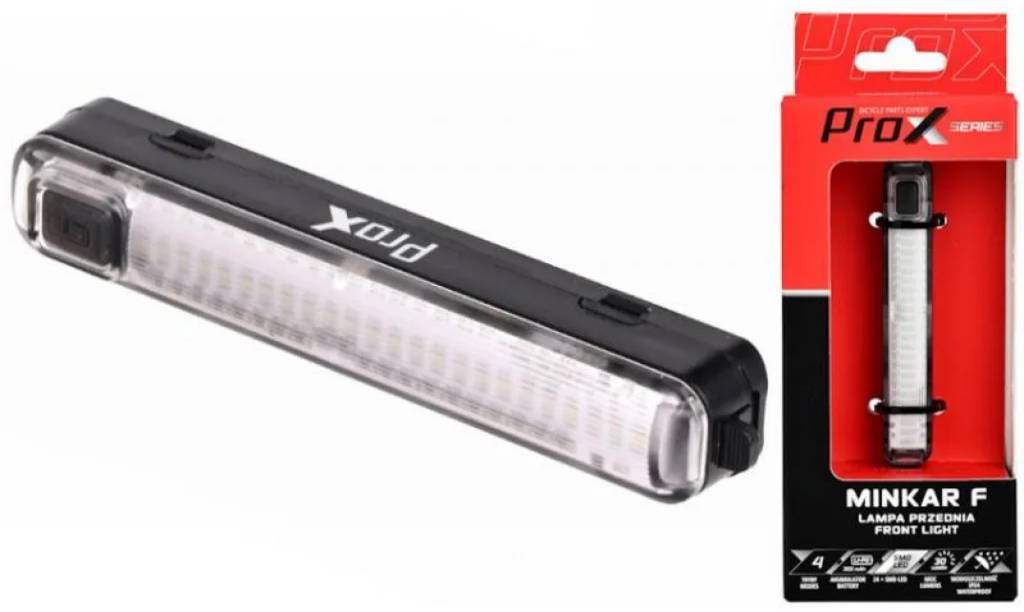 Фотографія Фара передня ProX Minkar 24/Smd Led 30LM, 300mAh USB-C чорний 2