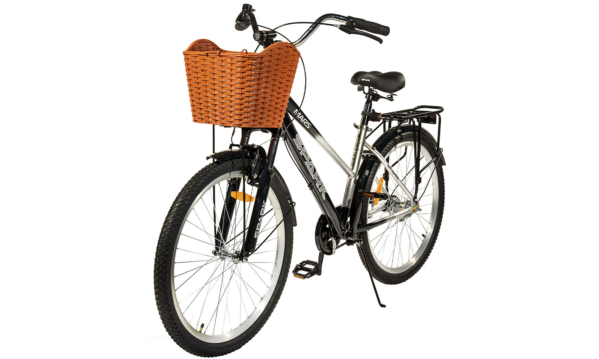 Велосипед SPARK PLANET-3 MARS 26", розмір M, рама 17", рік 2025, чорно-білий 3