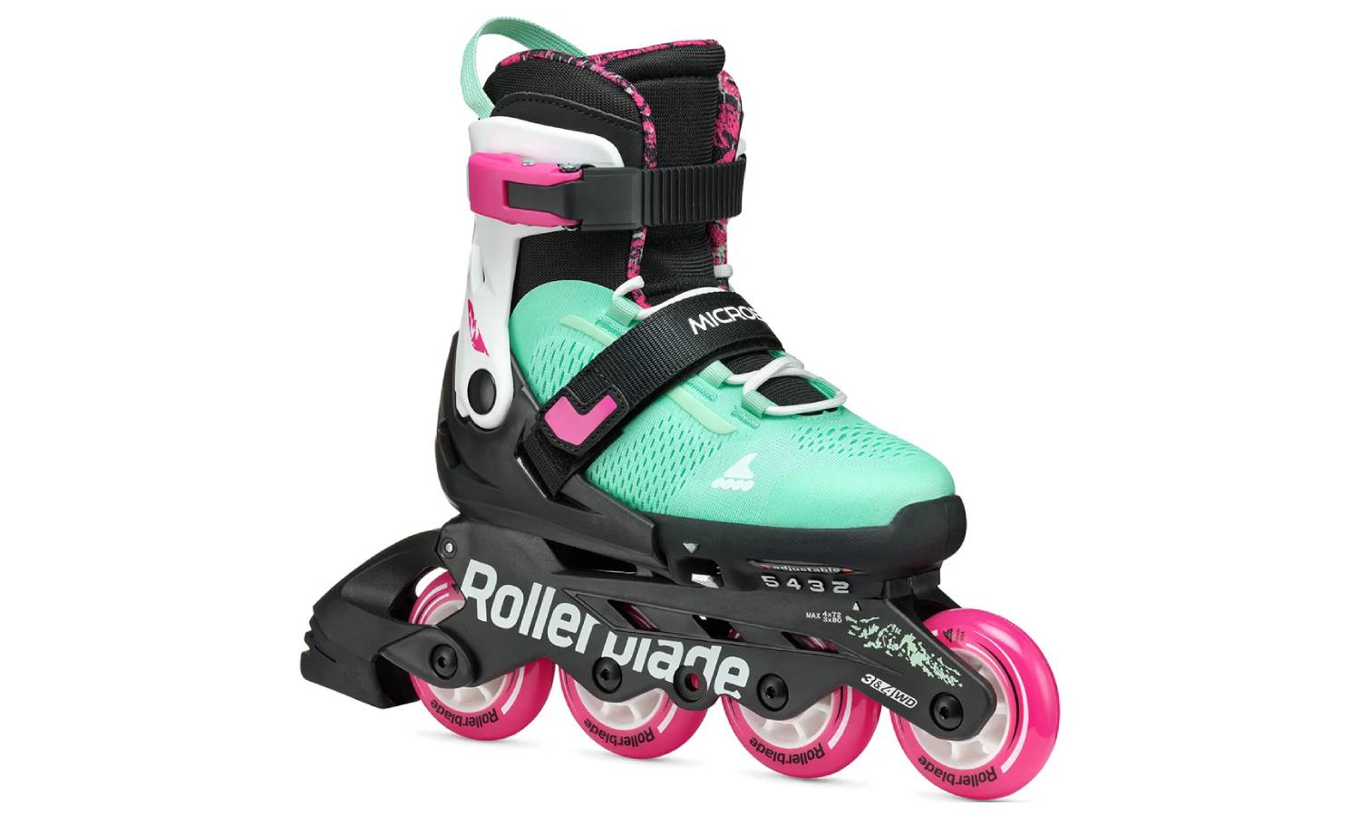 Фотография Ролики Rollerblade Microblade XT black-sea green 28-32