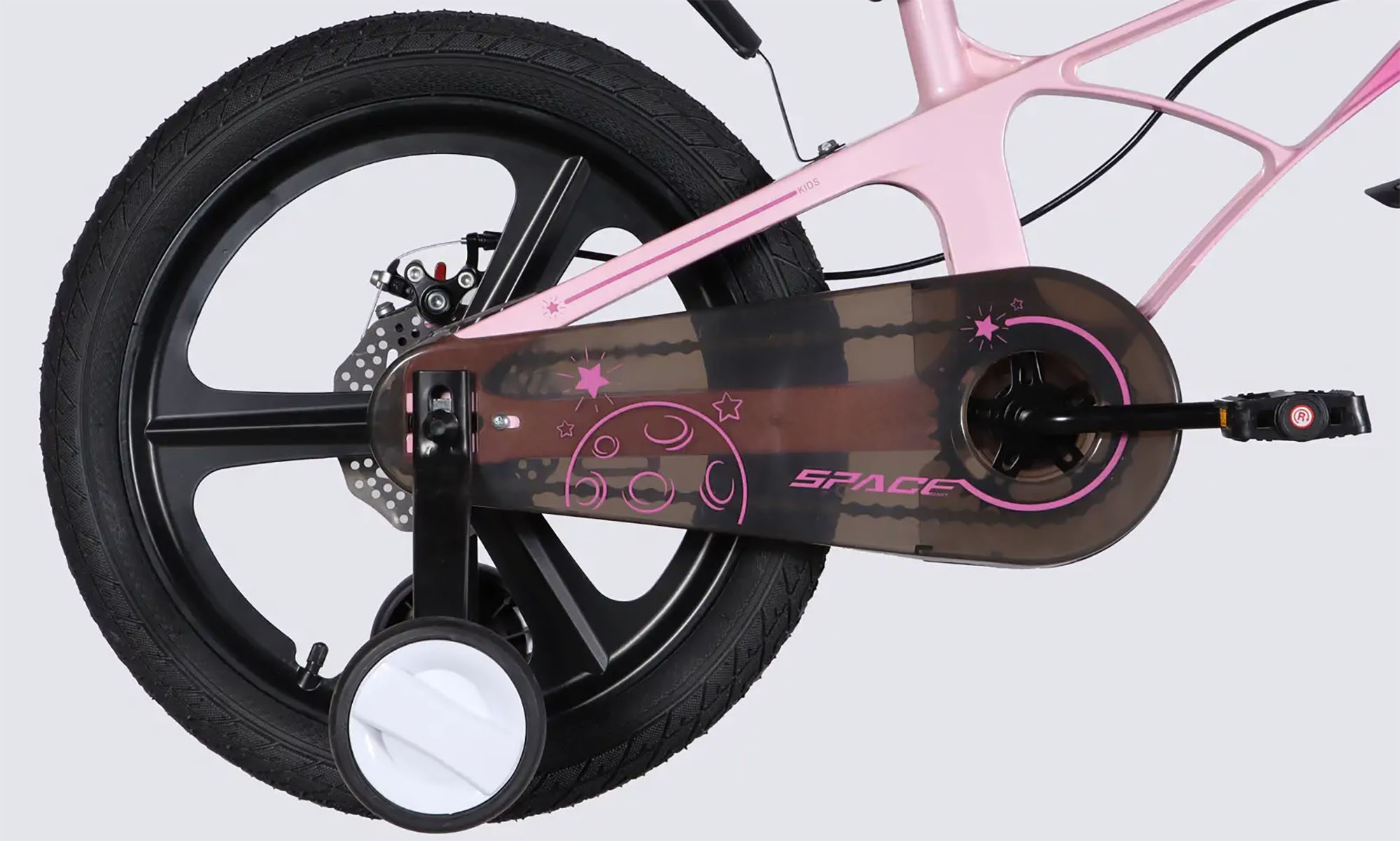 Велосипед SPACE KID ANDROMEDA DD 18", размер XXS, рама-10", год 2026, розово-малиновый 2