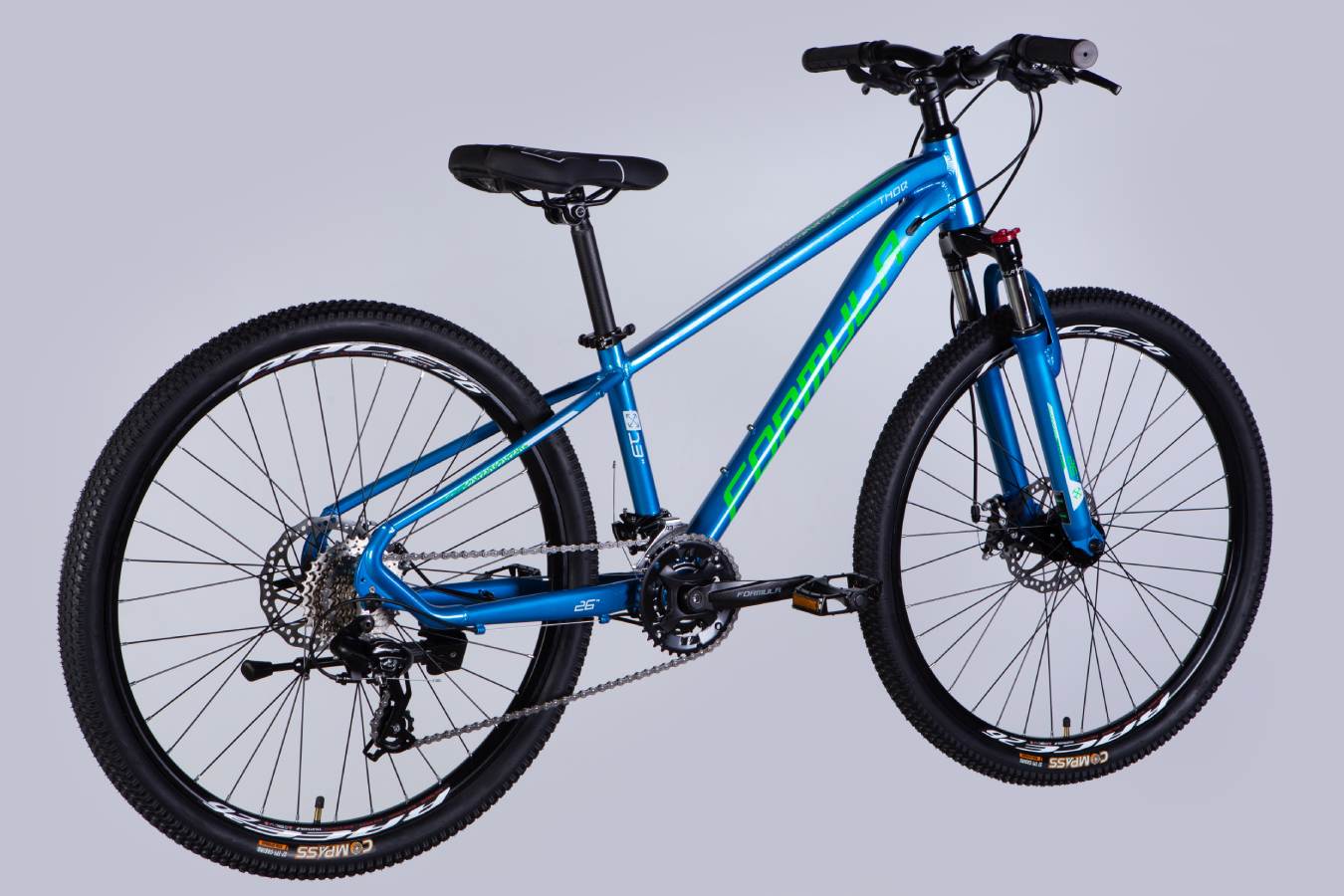 Велосипед Formula THOR DD CS 26", розмір XS, рама 13", 2025, синьо-зелений 2