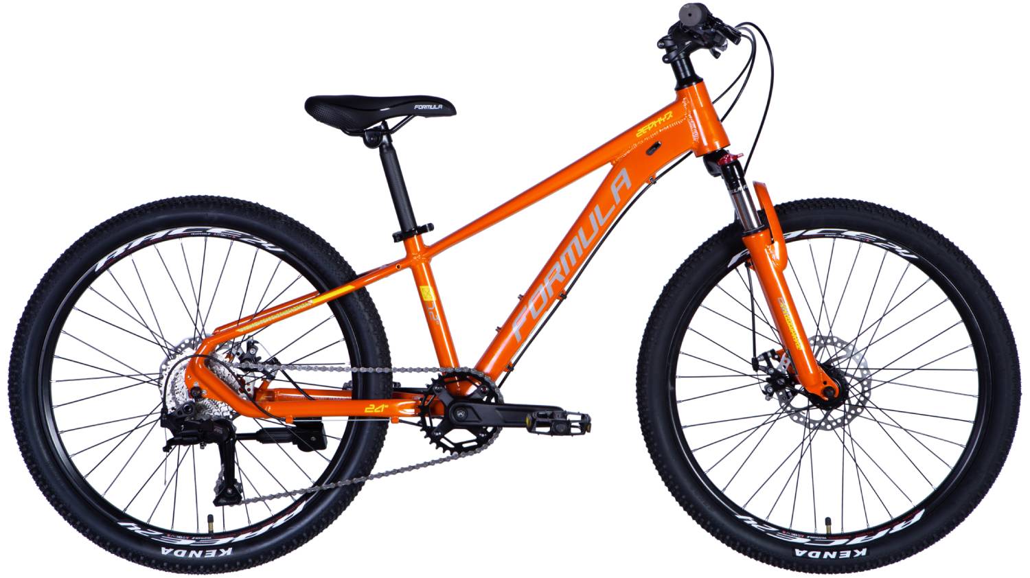 Фотография Велосипед Formula ZEPHYR 3.0 DD CS 24", размер XXS, рама-12", 2025, оранжевый